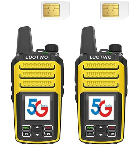 LUOTWO N88 Global Walkie Talkie 4G PoC con schede SIM Global Radio Gamma illimitata PTT Radio LTE Walkie Talkie per adulti Interfono portatile ricaricabile a lunga distanza 5000km con GPS