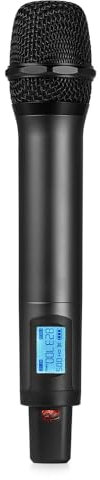 Power Dynamics PD220HH - Micro Main Sans Fil UHF pour Récepteur Série PD220-160 Canaux, Ecran Rétroéclairé, Idéal pour les Présentations Orales, Discours et Concerts