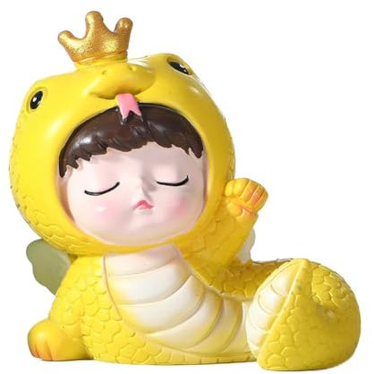 Figurines, Decoration,Safe and auspicious decorationsTable Resin Ornaments Bear Family 2025 Christmas Decor For Children Decoration Supplies Gifts Living Room X9W6 Garden(Yellow,2.3*2.2*1.57inch)