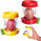 Zheigaoxea 2pcs Boiled Egg Peeler, Manual Eggshell Cutter, Kitchen Gadget, Red and Yellow, White and Black
