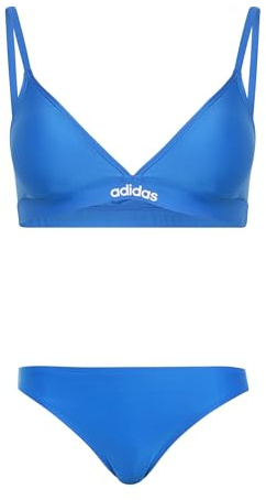 adidas Women's Padded 2-Way Straps Triangle Bikini Set, Glory Blue, 42