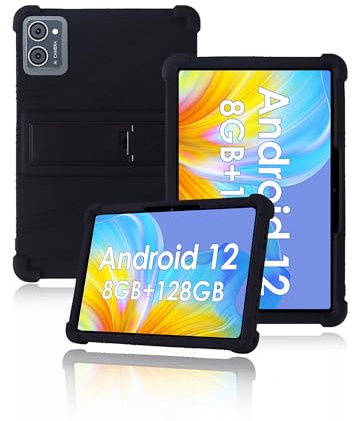 yystao - Custodia protettiva per jumper M10SE-8128 10,1 2025, custodia per tablet in morbido silicone compatibile con jumper Tablet M10SE-8128, supporto regolabile (nero)