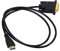 Mtlavishness Câble Adaptateur HDMI vers DVI mâle doré 1 m pour TVHD. Haute compatibilité. Qualité HD. Adaptation Automatique à Toutes Les interfaces d'équipement AV. Puce de Traitement