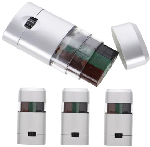 Veemoon 4pièces De Peinture Camouflage Pour Visage Noir Vert Marron Pour Chasse Maquillage Les Fêtes Sport Cosplay Sans Danger Pour Camping Événements à Thème