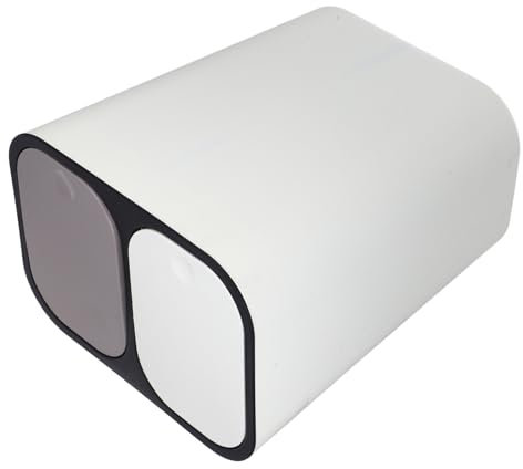 TOYANDONA Poubelle Double Pour Tri Sélectif La Cuisine, Salle De Bain –, Couleur Ivoire, Plastique Résistant, Couvercle Intégré, Poubelle à Deux Compartiments Pour Séparation Déchets Secs Et Humides