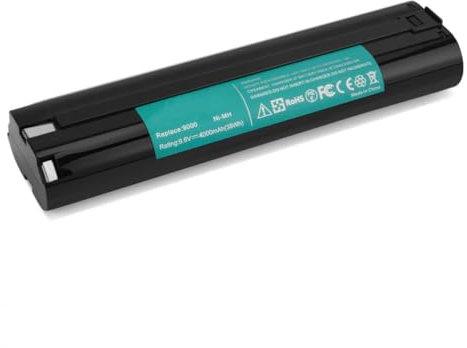 4Ah 9.6V Replacement Battery Compatible with Makita 9000, 9033,193890-9,192696-2,632007-4, 1pc