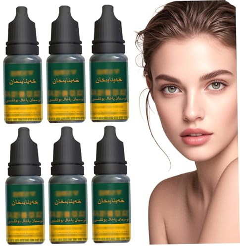 6 Stück Usma-Grassaft-Haarwuchsflüssigkeit nährende Flüssigkeit für das Zilienwachstum Usma-Gras-Extrakt-Essenz für Haare Wimpern Augenbrauen