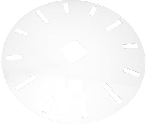 DOITOOL Ziffernblatt Acryl Schablone für Holzbearbeitung Hohe Transparenz Glatte Oberfläche Präzise Vorlage für Selbstgemacht Uhr und Heimdekoration