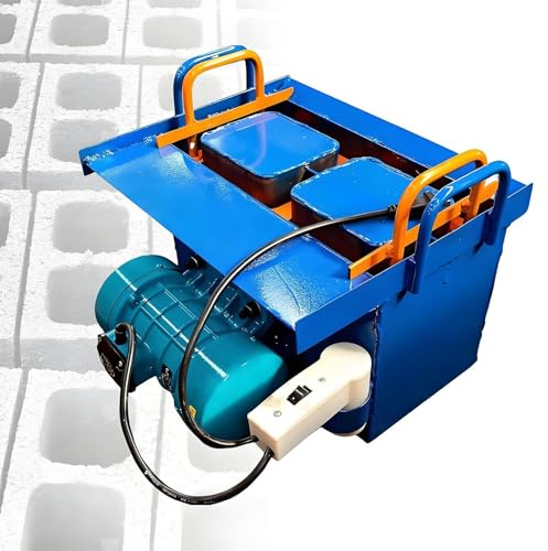 Cement Block Forming Machine, Electric Cement Concrete Block Forming Machine, 45s Fast Molding, 30 Bricks/H, Ideal for Home Farm Garden Construction Sites DIY Applications