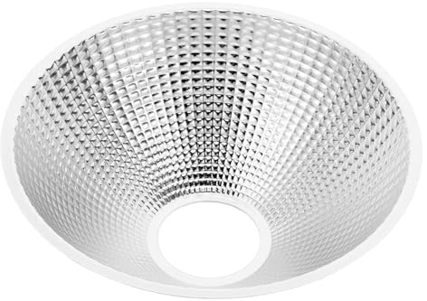 PartyKindom LED Taschenlampen Reflektorring aus Aluminium Ersatz Lampenschirm für Präzise Innenbeleuchtung Kompakter LED Reflektorbecher 126x48,5x33,5mm