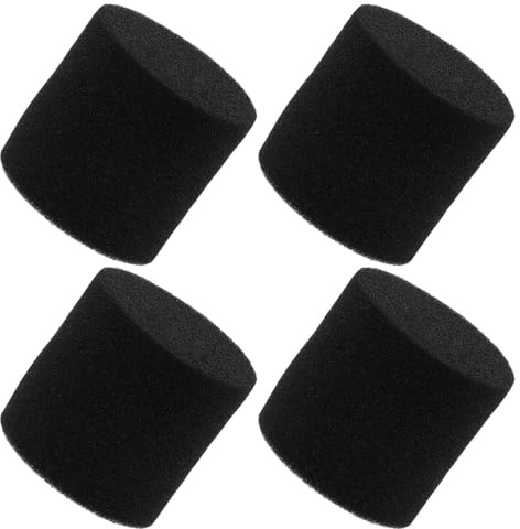 Toyvian 4pcs Bass Reflex Tube Plug Sponge for Subwoofer and Audio Setup, Black Sound Absorbing Pad with Bass Optimization and Simple Installation for Car Subwoofers and DIY Speaker Plug