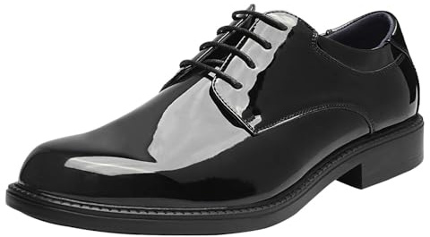 Bruno Marc Men's Dress Oxford Shoes Classic Lace Up Formal Shoes,Size 13,Black/Pat,DOWNING-02