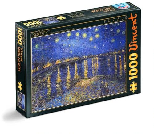 D-Toys Puzzle Vincent Van Gogh - Starry Night over the Rhone 1000 pieces