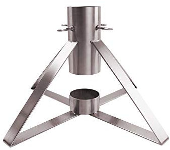 KTC Tec Tannenbaumständer Edelstahl Pyramide runde Aufnahme Christbaumständer Weihnachtsbaumständer Weihnachtsbaum Halter Baumständer (1 Stück)