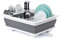 THANSTAR Égouttoir à vaisselle pliable, portable, organisateur pour cuisine, camping-car, caravane, remorque de voyage, gain de place