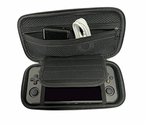 Prevessel RG552 - Funda de transporte para consola de juegos de mano, a prueba de golpes e impermeable, con ranuras dobles para tarjetas de juego, funda protectora rígida de viaje, bolsa de