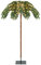 GOPLUS Palmier Artificiel Lumineux 180 cm avec 813 Branches PVC et 250 LED, Arbre de Noël à Charnière Réaliste, Arbre de Célébration de Festival Illuminé pour Maison, Bureau, École