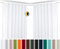BEAUTEX 2er Set Kräuselband Verdunkelungsvorhang mit U-Band, Gardinen abdunkelnd und Blickdicht (B=300 cm, H=245 cm, Weiß)