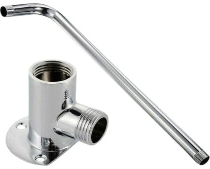 ZYWUOY Bras de douche en acier inoxydable, bras de douche en acier inoxydable avec tuyau inférieur à fixation murale