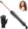 Small Curling Wand 3/8 Inch, Haglater Thin Hair Curler 9mm for Short & Long Hair, Ceramic Small Barrel Curling Tongs with Adjustable Temperature 80-230°C