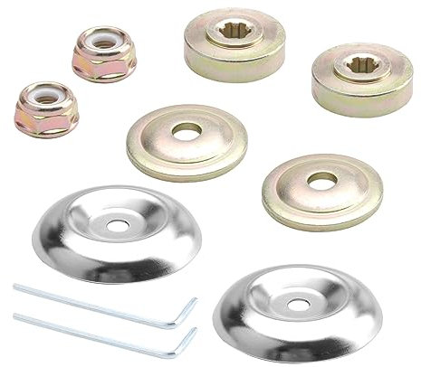 10 pezzi Accessori per Decespugliatore, Lama Dado Fissaggio Kit di ricambio in metallo cambio lama dado kit di fissaggio Multifunzione Decespugliatore Ricambi Per Tosaerba Macchina Per L'Irrigazione