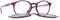 INVU. M4111E Rahmen für Damen, mit Magnet, polarisiert, Clip-on, Lila Transparent Glänzend, 52 EU