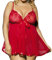Nuisette Sexy Femme Sensuelle Tenu Sexi pour Femme Lingerie Erothique Sexy Lingerie Femme Lingerie Sexy Femme Nuisette Femme Enceinte Sexy Ensemble Sexy Femme Érotique (Rouge, 3XL)