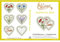 Windesign Stickmuster-Vorlagen CD, Motiv Duftherzen in Lacetechnik (klein), Freistehende Spitzenstickerei, Stick-Software für Stickmaschinen, Doodle-Stitching für Brother, Bernina, Babylock, Pfaff