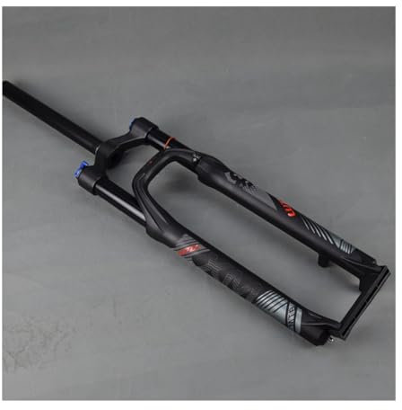Mountainbike Federgabel 26 27.5 29 Zoll DH AM Mountain Front Gabel Fahrrad Luftfedergabel Gabeln Gerader 1-1/8 Federweg 120mm Schnellspanner 9 * 100 Zugstufeneinstellung (Color : Black, Size : 26inch