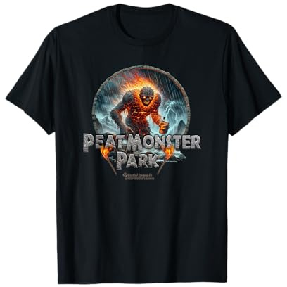 Whisky Design Peat Monster Park Monster with Bottle Whisky T-Shirt