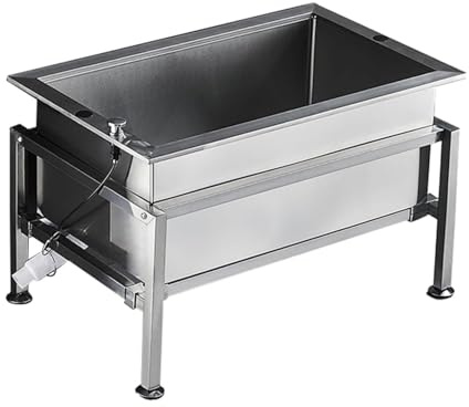 JYBNBBE Stainless Steel Mop Sink, Free Standing Utility Sink, Commercial Mop Bucket, Sink Prep Workstation for Laundry Room,