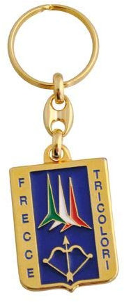 FRECCE TRICOLORI Portachiavi in Metallo SMALTATO