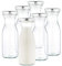MamboCat 6er Set Milchflaschen 250ml + Twist-Off Deckel TO53 Silber I Kleine Flaschen zum Befüllen I Weithalsflasche zum Einkochen I Einmachflaschen Vorratsflasche I Glasflaschen luftdicht