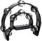 Tambourin Halbmond Hand Tamburin Zweireihiges Jingles Tamburin für Musiker Sänger Musikunterricht Bands(Schwarz) Olff Children Percussion Instrument