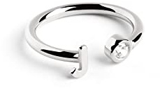 SINGULARU Ring Personalisierter Letter Spark Silber Damenschmuck