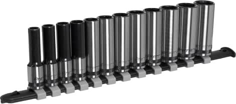 Sealey Premier Black 12pc 3/8 Sq Drive Deep Socket Set - AK7993