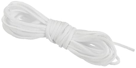 PATIKIL 5.5 Yards x 3mm Faux Suede Leather Cord, Leather Lace String for Bracelet Necklace Beading Making DIY Crafts, White