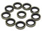 Boulon Banjo M8 M10, vis de vidange d'huile, rondelles d'étanchéité, Joints for Moto, Embrayage hydraulique, Pompe de Frein, Tuyau de Frein, étrier(10 Pieces M8)