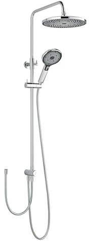 SCHÖNER WOHNEN-Kollektion Duschsystem BIELLA, Chrom, Duschstange mit Regendusche