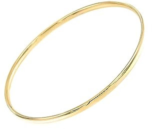 Lucchetta - Sklavenarmband Gold Armreif 9 Karat Gelbgold - 20cm, Goldarmband Damen Echtgold - Hochwertiges Schmuck hergestellt in Italien