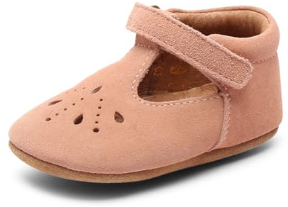 Bisgaard Mädchen Bloom Krabbelschuhe, Peach, 21 EU