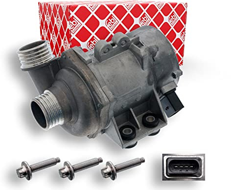 febi bilstein 48425 Wasserpumpe ohne Dichtung, elektromagnetisch , 1 Stück | Kompatibel mit: BMW 1, 1, 1 Cabriolet, 1 Coupe, 3, 3 Cabriolet, 3 Coupe, 3 Touring, 5, 5 Touring, 6, 6 Cabriolet, 7, X1, X3
