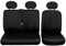 eSituro universal Sitzbezug Sitzbezüge für Auto Transporter 1+2 Schonbezug Schoner Kunstleder schwarz