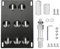 motorcycle licence License towing eye Plate Holder, Car Front Bumper Tow Hook License Plate Mount Bracket 8 Holes Adjustable Holder