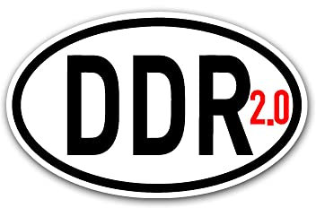 Aufkleber/Sticker 2.0 Deutsche Demokratische Republik Ost Deutschland Auto A5382