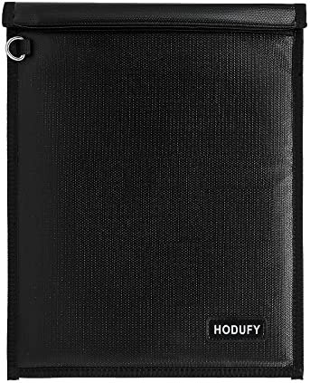 Faraday Bag (15 x 10 inches), Faraday Cage, Cell Phone Signal Jammer, Faraday Key Fob Protector, RFID Faraday Pouch Signal Blocker Anti-Theft Pouch, Anti-Hacking Case Blocker (Black)