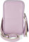 styleBREAKER Damen Leder Handy Umhängetasche mit genarbter Oberfläche, Reißverschluss, Echtleder Mini Bag 02012374, Farbe:Flieder