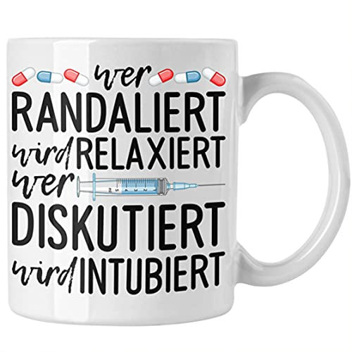 Trendation - Krankenschwester Tasse Geschenk Propofol Spritze Geschenk Krankenschwestern Kaffeetasse Arzt Ärtzin Arzthelferin
