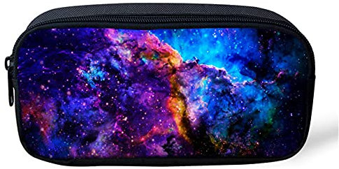 UOIMAG Trousse à crayons Galaxy avec fermeture éclair, une poche porte-stylo, organisateur de bureau
