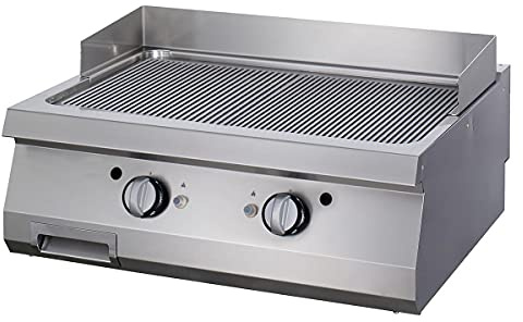 Maxima Gastro Premium Grillplatte - Gerillt - Doppeleinheit - 90 cm Tief - Gas
